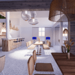 Incredible interior design 3D drawing on Koh Samui by architect nay from Koh Samui