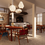 Restaurant design 3D conceptual design by Architect Samui on Koh Samui